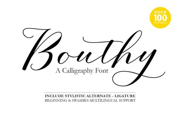 Bouthy: A Delicate and Elegant Handwritten Font for Modern Design