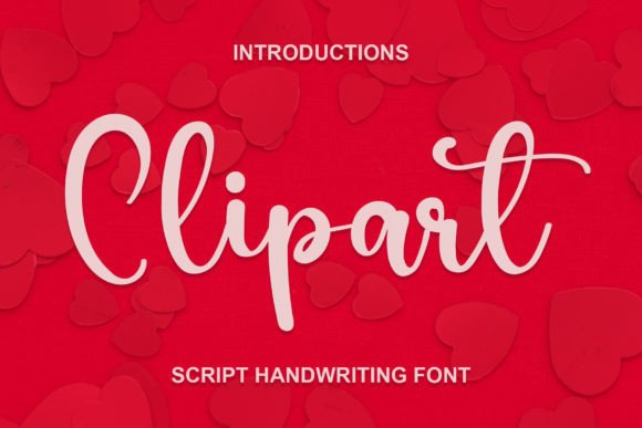 Clipart: A Stylish Handwritten Font for Contemporary Design Projects