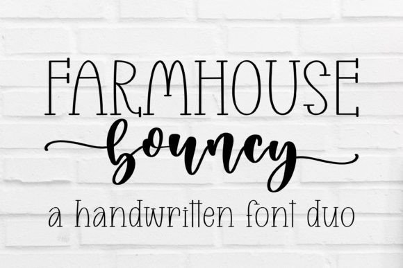 Discover the Charm of Farmhouse Bouncy: A Versatile Handwritten Font for Creative Expression