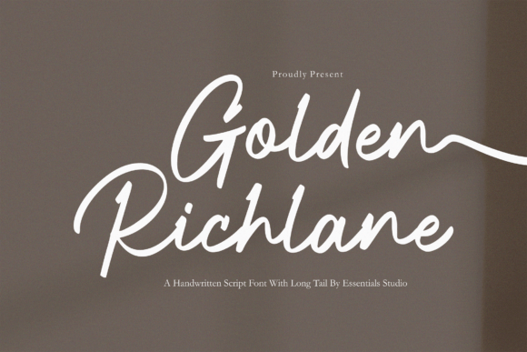 Golden Richlane: The Elegant Handwritten Font That Elevates Real-World Designs