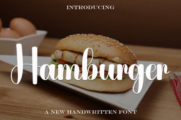 Hamburger: A Handwritten Font with Elegant Simplicity