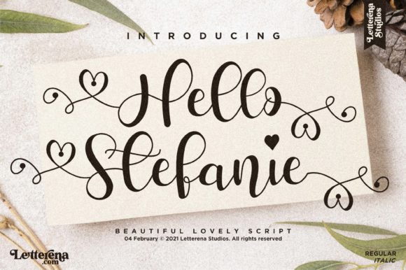 Hello Stefanie: The Handwritten Font That Feels Like a Warm Invitation