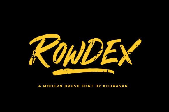Introducing Rowdex: The Bold Brush Font That’s Redefining Design