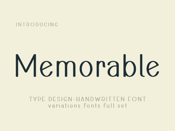 Memorable: The Handwritten Font That Feels Like a Warm Hello