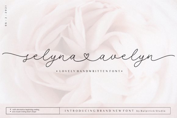 Selyna Avelyn: The Handwritten Font That Feels Like a Thoughtfully Written Note