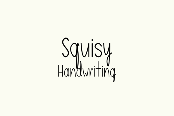 Squisy: A Friendly Handwritten Font That Fits Real Projects