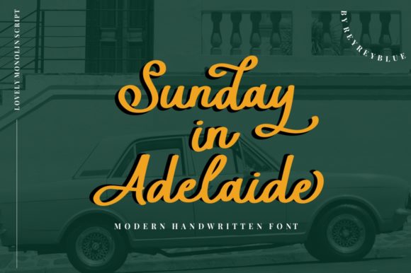Sunday in Adelaide: A Handwritten Font That Anchors Design in Warmth and Confidence